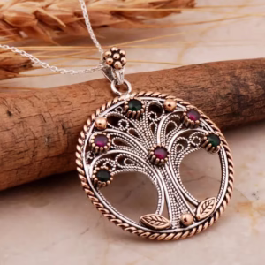 Tree of Life Filigree Handmade Silver Necklace