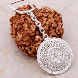 Handcrafted Sterling Silver Floral Filigree Keychain: Turkish Art