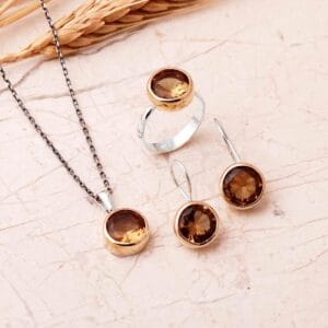 Handmade Color Changing Zultanite Stone 925 Sterling Silver Jewelry Set