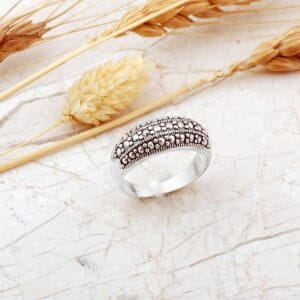Handmade Adjustable 925 Sterling Silver Ring Minimalist Plain Silver Band Ring