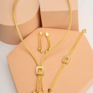 Handmade 22K Gold Plated 925 Sterling Silver Woven Jewelry Set Midyat Mesh Necklace Earrings Bracelet