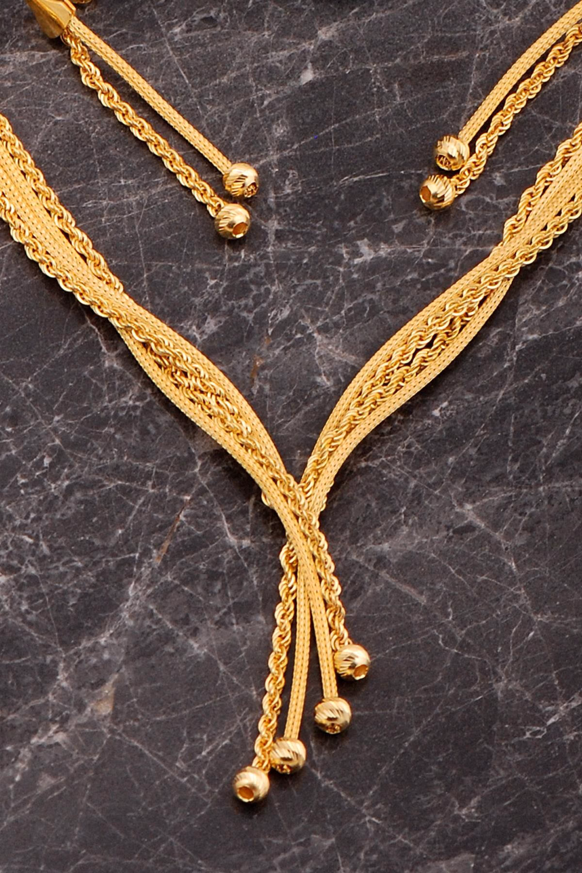 Handmade 22k Gold Plated 925 Sterling Silver Woven Rope Jewelry Set Midyat Mesh Art Necklace Earrings Bracelet - Image 4
